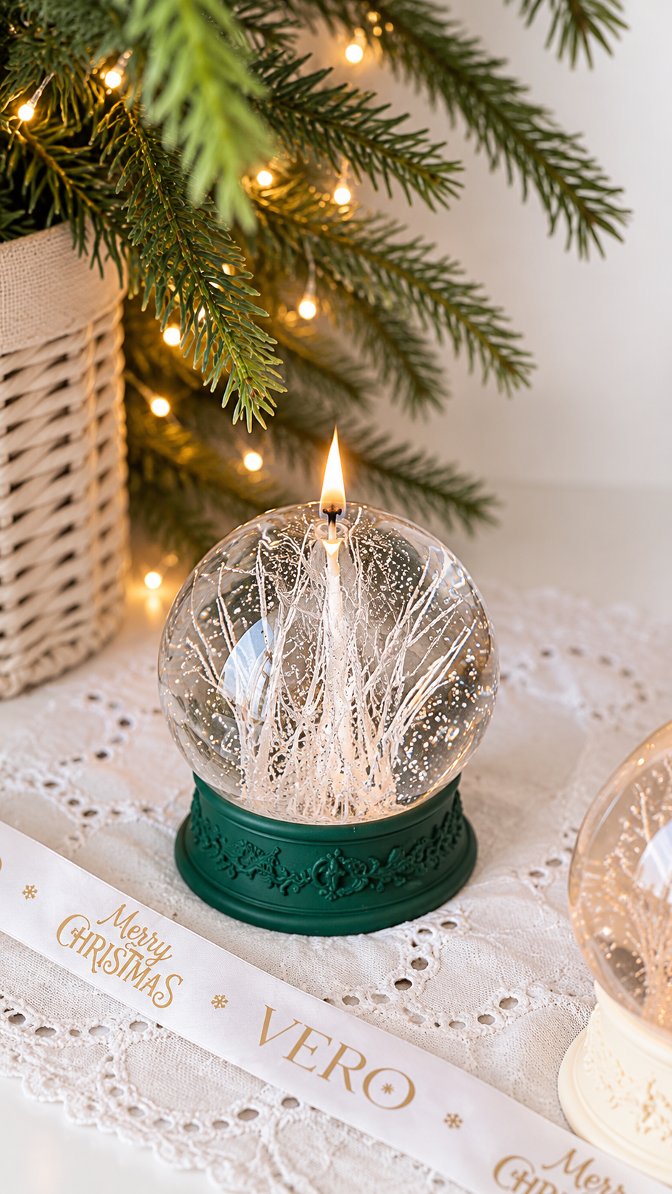 Crystal Bauble Candle