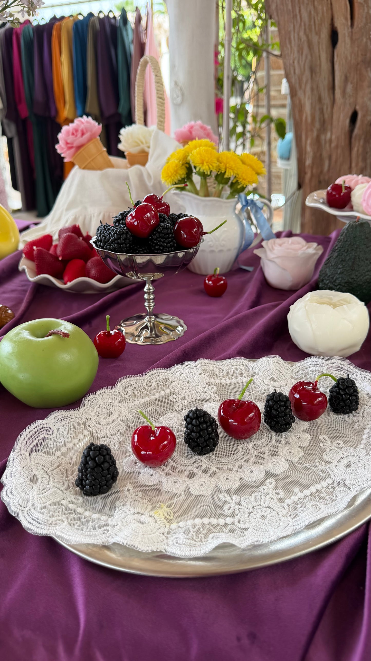 The Cherry Candles (set of 8)