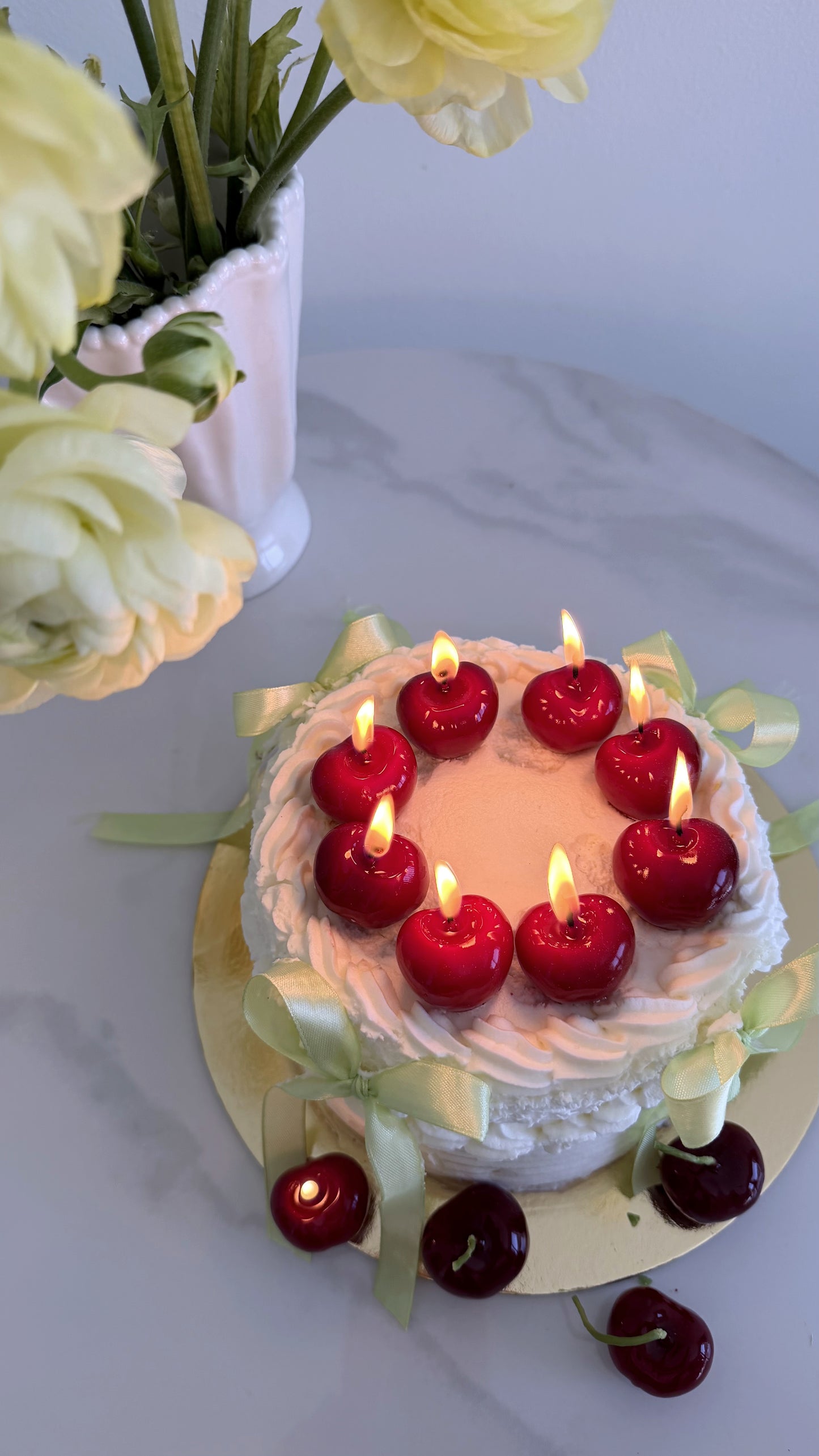 The Cherry Candles (set of 8)
