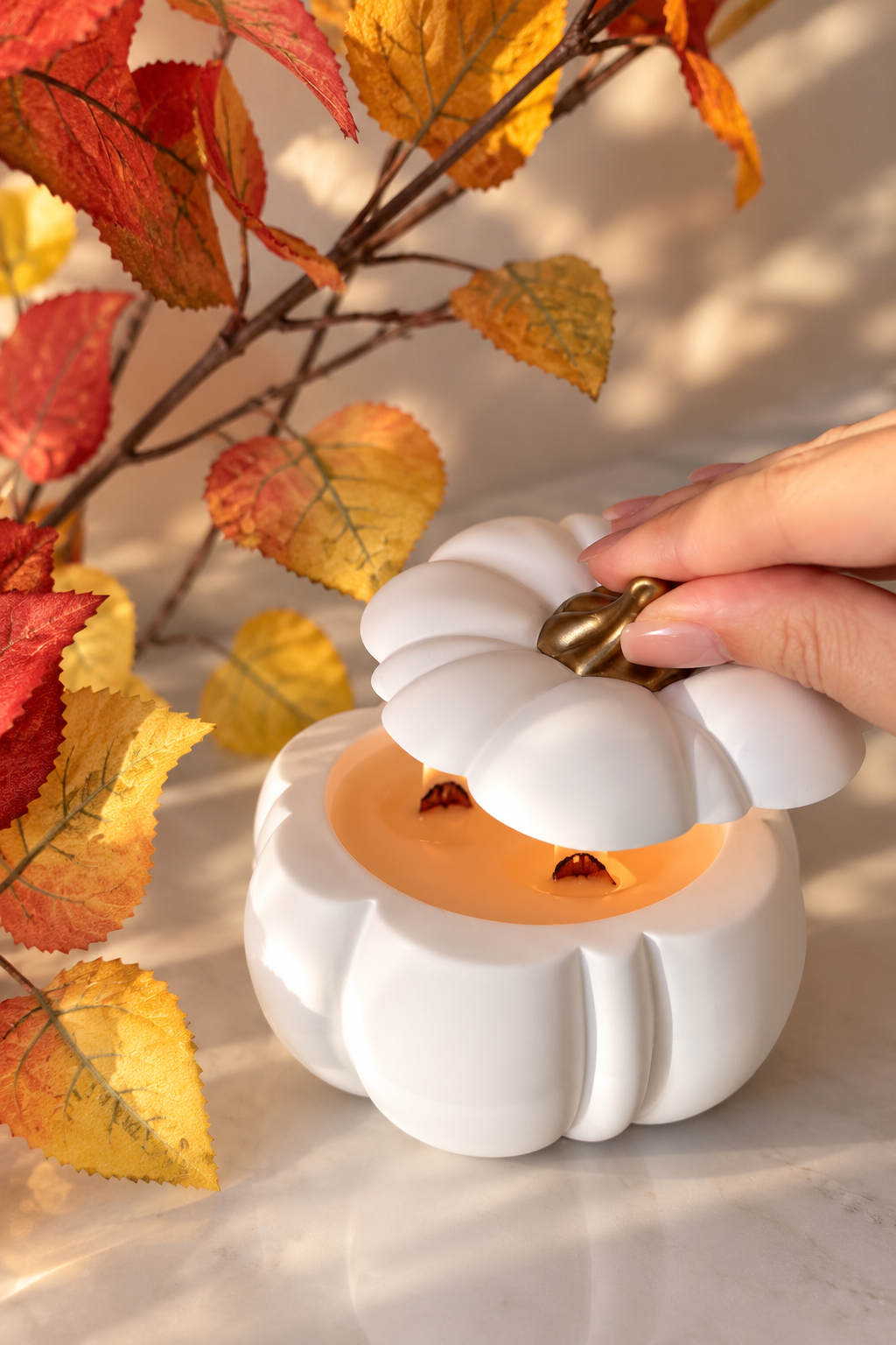 Pumpkin Candle ( container)