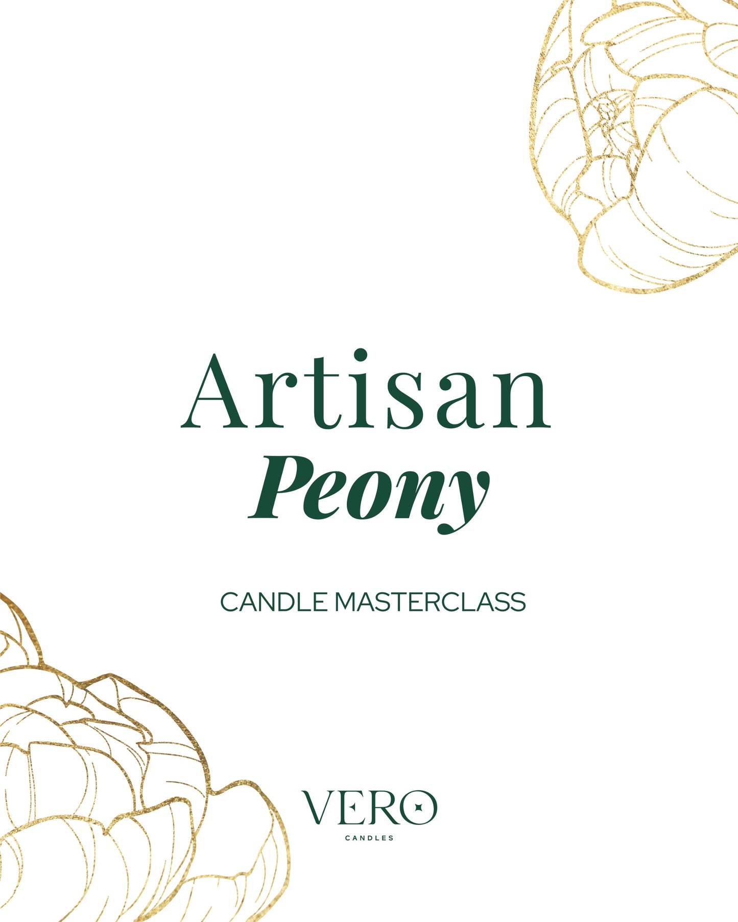 PREORDER - Artisan Peony Masterclass (Advanced only)