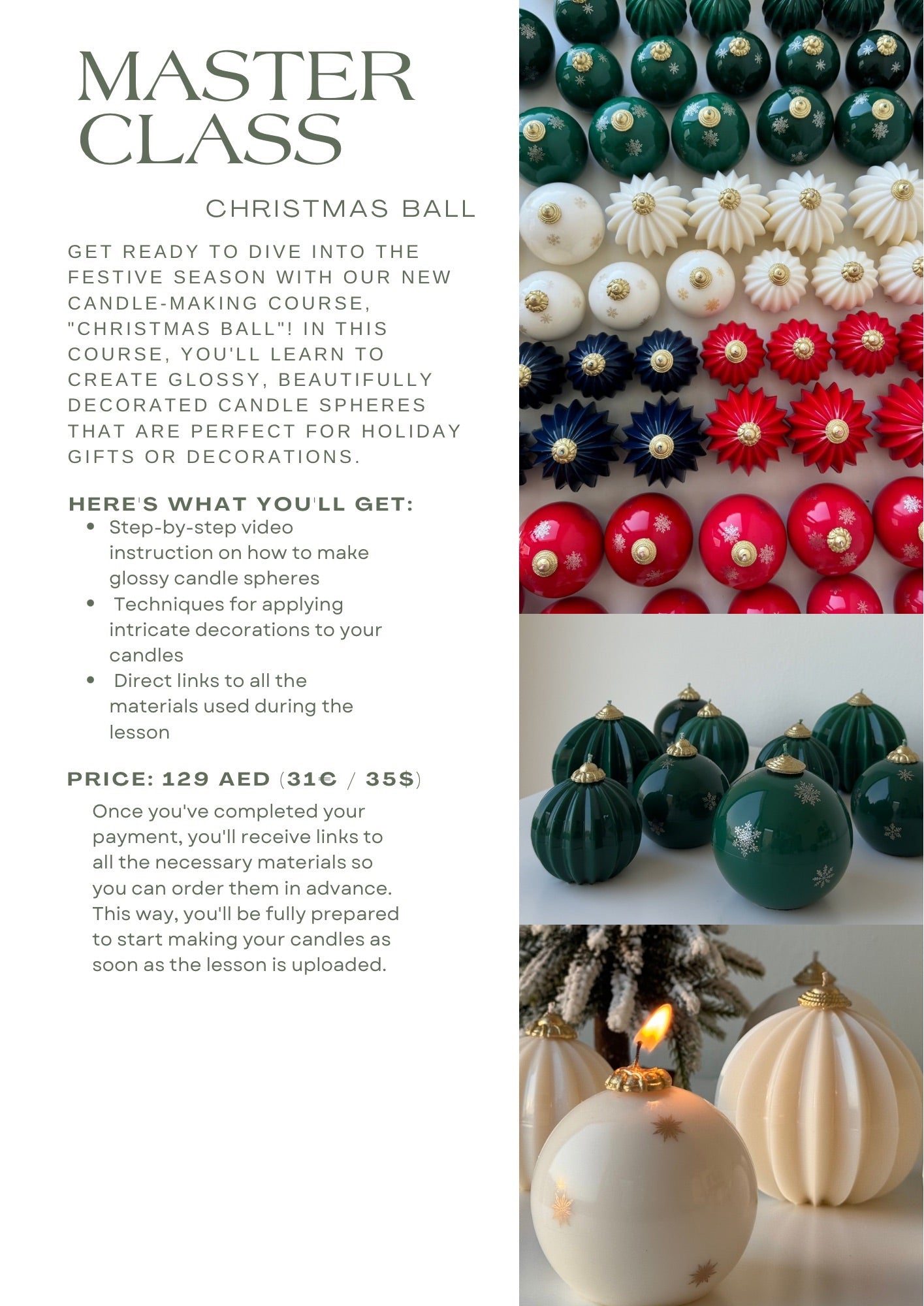 Christmas Bauble Masterclass